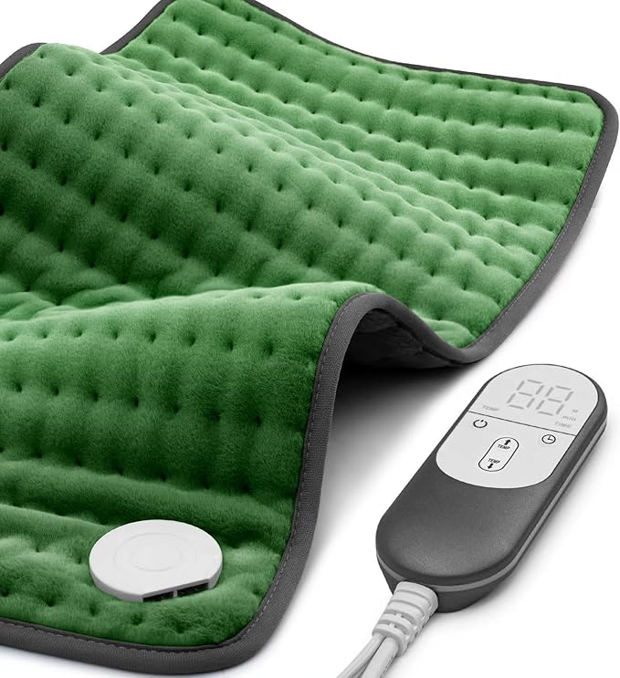 Heating pad for Back Pain Relief, Heating Pads for Neck, Shoulder, Fathers Mothers Day Gifts for Women, Men, Dad, Mom, Auto-Off,Machine Washable, Moist Dry Heat Options, Extra Large 12"x24"
