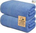 Softolle 100% Cotton Luxury Bath Sheets - Pack of 2 (35" x 70") | Super Soft, Quick-Dry & Highly Absorbent Towels for Bathroom, Home, Spa & Gym (Sky Blue)