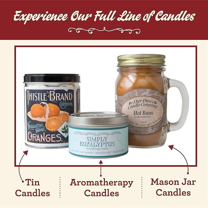 Our Own Candle Company, Vanilla Waffle Cone Scented Mason Jar Candle, 100 Hour Burn Time, 13 Ounces