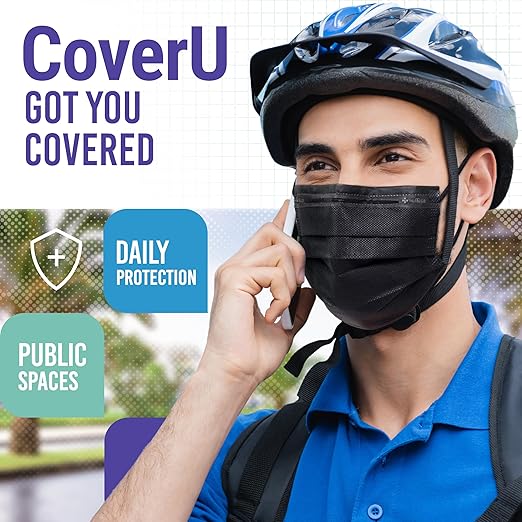Medtecs Face Mask Disposable – 2,000 pcs (40 Boxes of 50) – ASTM Level 1, 3-Ply Breathable, Soft Fit – Adult Size – Ideal for Commuting & Daily Wear