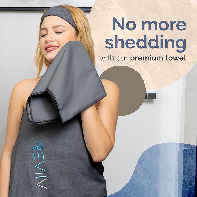 Sauna Blanket Insert Towel Kit - 3 Pcs Luxuriously Soft & Absorbent Sauna Towel Sack with Microfiber Face Cloth & Headband - Accessories for Infrared Blanket Simplified Cleanup - 70" x 30"