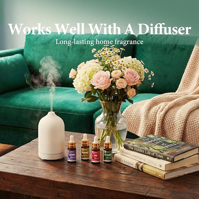 90 Pcs Essential Oil Set - Essential Oils Gift Set Perfect for Diffuser, Massage,Soap, Candle Bath Bombs Making, 90 * 5 ML