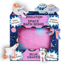 EvolutionUSA 1 Space Bath Bomb for Boys & Girls - Planet Bath Ball with Toy Hidden Inside, Organic Hypoallerganic Space Childrens Bathbomb, Cosmic Lush Bath Bomb Gift Set Birthday, Christmas, Easter