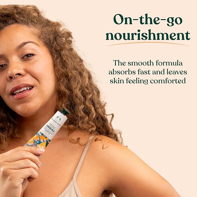 The Body Shop Almond Milk Hand Balm – Moisturizes and Protects Sensitive Skin – 1.0 Fl Oz
