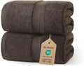 REDKISS 2 Pack 70"x35" Extra Large Bath Sheets for Bathroom - 100% Cotton Soft Fluffy Quick Dry Lightweight Towels for Tall or Curvy Adults, Full Body Coverage Shower, Pool, Yoga Travel, Brown