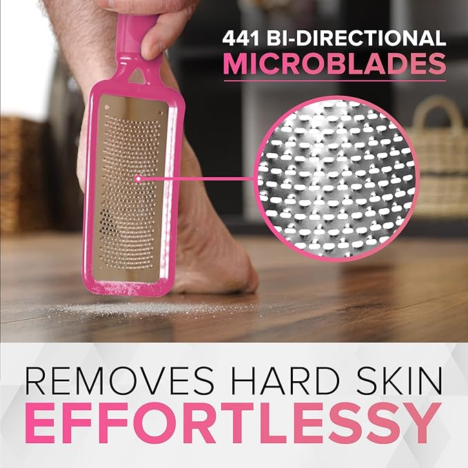 Pedicure Rasp for Dry Hard Skin - Effective Foot File Genuine MEGAFILE Heel Care Callus Remover Dry Dead Skin Egg Corn Sander Scrubber Pumice Stone Alternative Ped Pedi Grater Files Add on Item