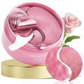 BREYLEE Rose Eye Mask– 60 Pcs, Under Eye Patches, Patches For Puffy Eyes,Hydrates, Improves And Firms The Eye Area, Suitable For Both Women And Men.