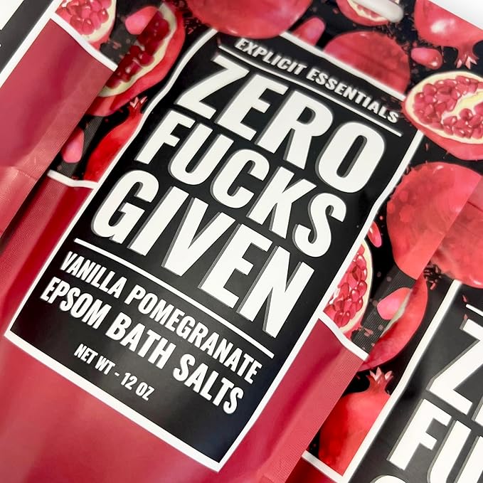 Explicit Essentials Vanilla Pomegranate Epsom Bath Salts, 12 oz