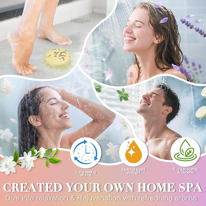 Shower Steamers Aromatherapy Birthday Gifts for Women-12 Pack Mothers Day Gifts,Gifts for Grandma,Wife,Mothers,Stress Relief and Relaxation Gifts for Women and Men