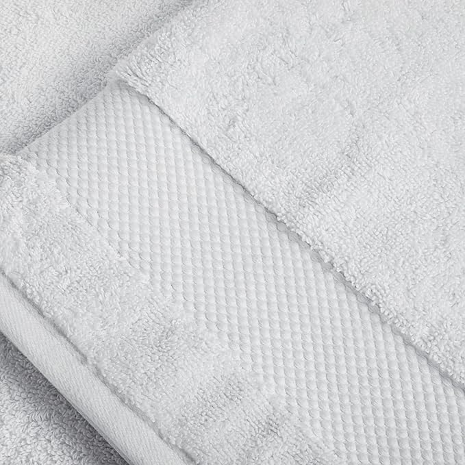 BIOWEAVES 100% Organic Cotton Bath Sheet Set of 2 | Soft Oversized Bath Towels | 700 GSM Premium Bath Towel Sheet Set GOTS Certified - White