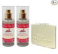 Bath & Body Works Milk Bar Bithday Cake 2-Pack Mini Fragrance Mists with a Natural Oats Sample Soap - Travel Size