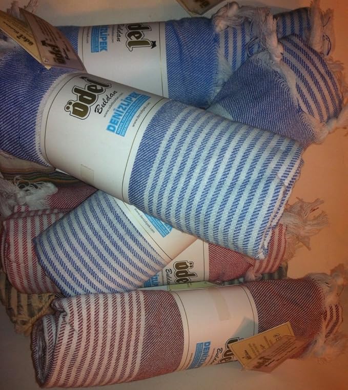 Simten's Organic Cotton Multi Purpose USE PESTEMAL: Beach, Pool, Spa, Sauna, Yoga, Gym, Blanket, Pareo, Towel Even as Table Cloth (Color Vary)