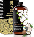 Coconut Essential Oil, Coconut Oil 16 Fl Oz 480 ML for Diffuser Humidifier Yoga Cleaning DIY Candle Soap Making Perfume Gift for Women Essential Oils FRAOIL (Coconut 16 Fl Oz (Pack of 1))