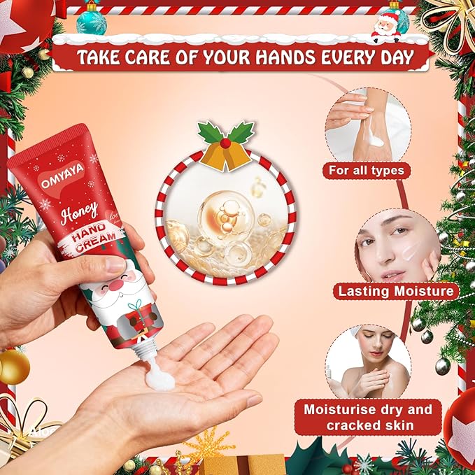40 Pack Bulk Christmas Gifts, Mini Hand Cream Set, Bulk Christmas Gifts for Corworkers, Hand Lotion Travel Size, Stocking Stuffers for Women, Hand Creams for Dry Cracked Hands, Small Holiday Gifts