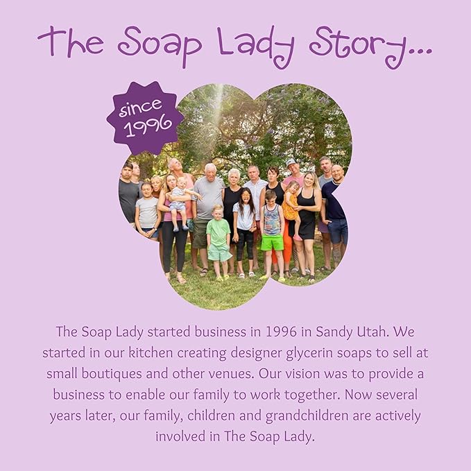 The Soap Lady Relaxation Bath Bombs - Lavender, Oatmeal Milk Honey & Lavender, Lemongrass with Calendula, and Oatmeal Milk & Honey - 4 Pack
