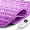 CuPiLo Heating Pad for Back Pain Relief, FSA Eligible HSA 17"x33" Large Heat Pad for Period Cramps, Electric Heating Pads for Back, 6 Heat Settings, Auto-Off, Mothers Day Gifts for Mom(Purple)