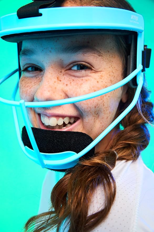 RIP-IT Original Defense Softball Face Mask, Lightweight, Protective Fielder's Softball Face Shield with Ponytail Strap & Soft Foam Padding