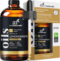 artnaturals Lemongrass Essential Oil (4.0 Fl Oz / 118ml)- 100% Pure Therapeutic Grade - Premium Undiluted Lemon Grass Oil - for Diffuser - Aromatherapy