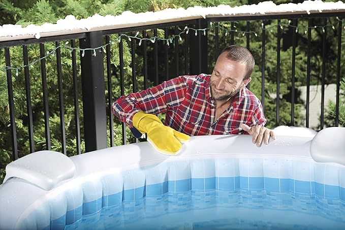 Bestway SaluSpa All-in-One Cleaning Tool Set for Inflatable Hot Tub & Spa - Maintenance Kit with Net, Scrub Brush & Scrubber Mitt Cleaning Accessories
