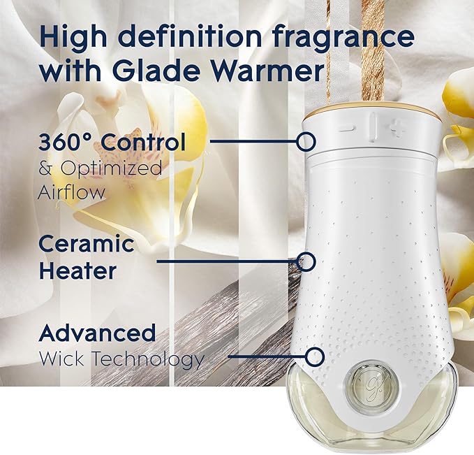 Glade PlugIns Refills Air Freshener, Scented and Essential Oils for Home and Bathroom, Sheer Vanilla Embrace, 1.34 Oz, 2 Count (Pack of 6)
