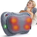 ALLJOY Cordless Neck and Back Massager with Heat & LCD Display - Rechargeable Shiatsu Massage Pillow for Muscle Pain Relief, Use While Charging, Gifts for Women Men