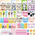 72PCS Spa Party Supplies for Women, Spa Party Favors Include Face Masks,Hand Cream,Spa Headband, Foot Bath Bombs,Spa Birthday and Sleepover Party Supplies for Women