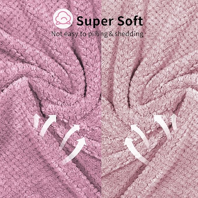 my novel things 2 Pack Extra Large Microfiber Hair Towel, 37.4" x 26.4" Towel Wrap for Women, Super Absorbent & Quick Drying Hair Towel with Elastic Strap for Curly Long Hair