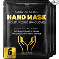 WONDER FAMILY Hand Mask – Moisturizing Gloves for Dry Cracked Hands – Collagen Overnight Hand Masks, Hand Moisturizer Cotton Gloves for Sleeping Alternative, Repairing Treatment for Women & Men