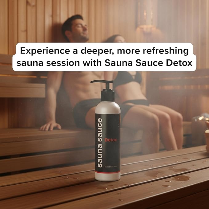 Sweet Vibes Sauna Sauce Detox – All-Natural Sauna Lotion with Glutathione & Castor Oil, Cooling Eucalyptus Peppermint Lotion for Detox, Recovery & Longer Sauna Sessions (6 oz)