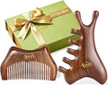 Mother’s Day Gift for Mom, Relaxation Gifts Set, Wooden Gua Sha Tool Set – Face & Scalp Manual Guasha Massager for Tension Relief, Portable Mini Wooden Massage Comb, Self Care Gift-Ready Box