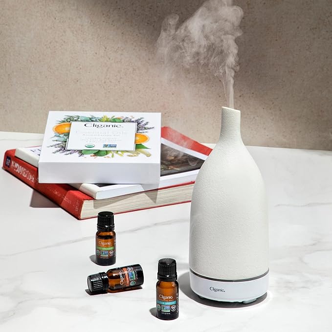 Cliganic USDA Organic Lemon Essential Oil, 100% Pure & Natural | Undiluted, for Aromatherapy, Household Cleaning | Non-GMO Verified