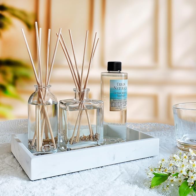 Urban Naturals Christmas Night Reed Diffuser Set - Cinnamon Spice, Almond, Clove, Cedarwood, Fresh Balsam and Fir Needle - Made in the USA