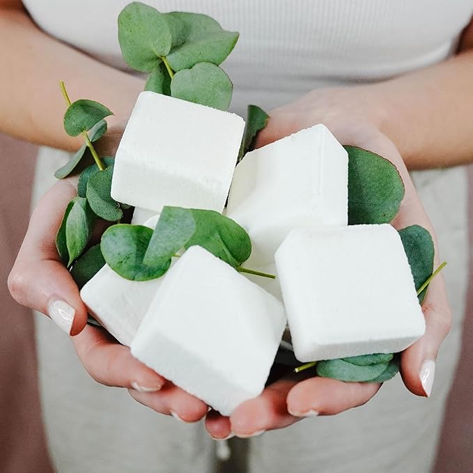 Shower Steamers Aromatherapy - USA Made with Natural Ingredients & Eucalyptus Essential Oil, Mothers Day Gifts for Mom, Large Shower Bombs, Relaxation Spa Gifts for Women & Men, Unique Self Care Gifts