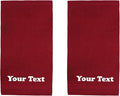 Personalize Your Towels with Custom Embroidery: Names, Monograms, and Initials. Perfect for Bathroom, Spa, Gym, Shower, Kids, Adults, Pool, Travel, Gifts, 2-Piece Bath Towels Set - Burgundy