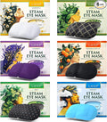 Heated Eye Steam Mask Dry Eyes Self Warm Compress Dark Circles Puffiness Set of Scent (Lavender, Chamomile, Green Tea, Mint, Mandarin Basilic, Unscented) Pack of 6 Masks for Women