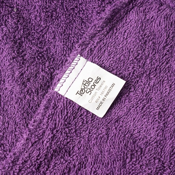 Textila 100% Cotton Hair Wrap Towels for Women (Pack of 2, Plum & Green) – Soft & Absorbent Turban Towels for Long, Curly, Frizz-Prone Hair