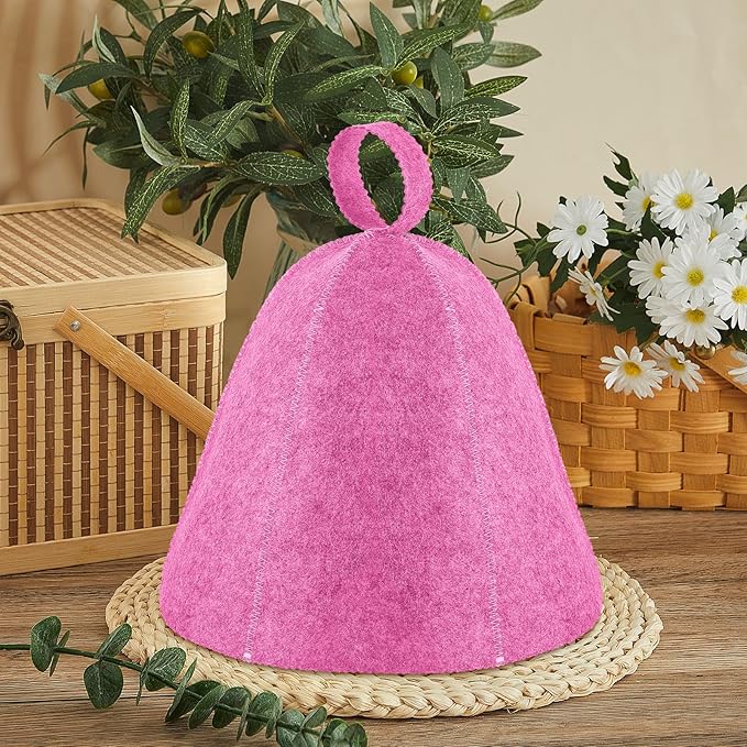 JaGely Sauna Hat for Men Women Sauna Hat Vaporarium Cap Russian Banya Cap for Bath House Accessories