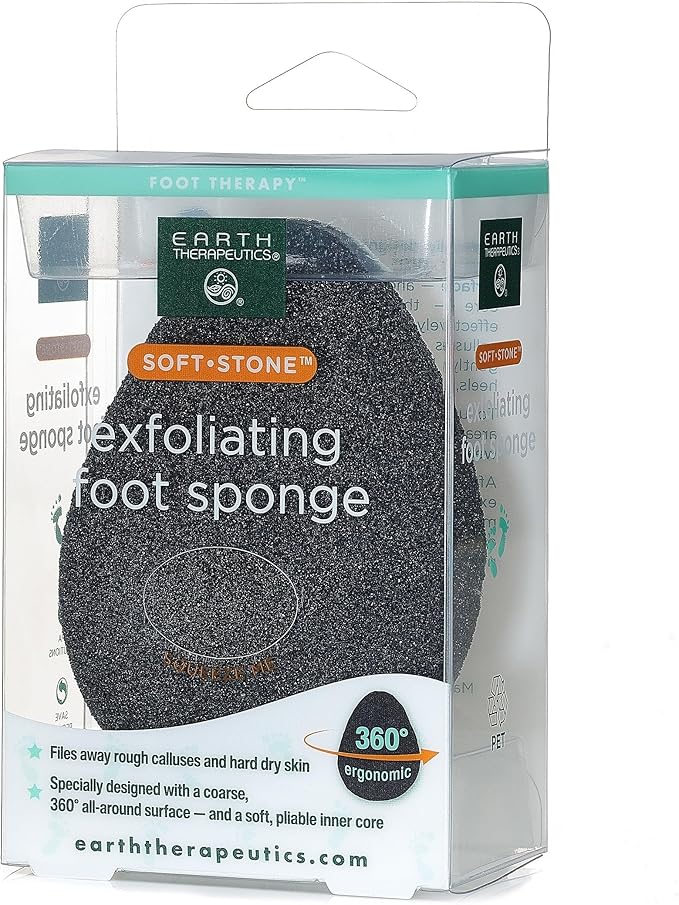 Earth Therapeutics Soft Stone Exfoliating Foot Sponge