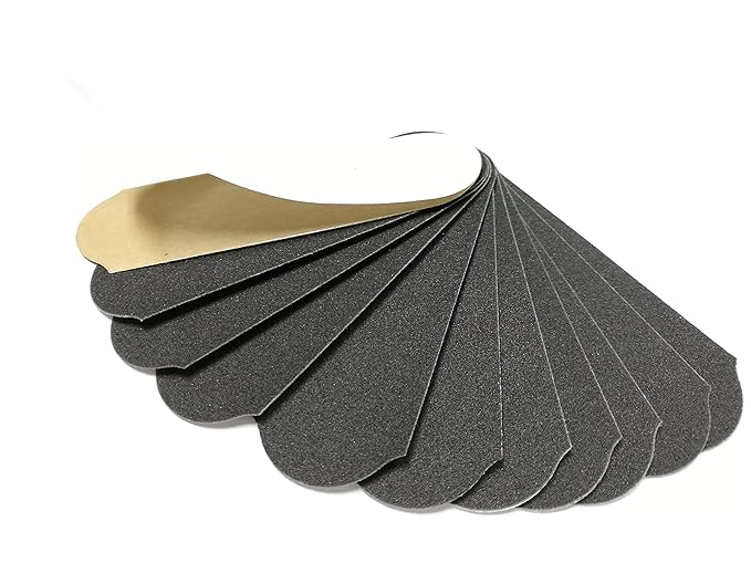 180 GRIT Stainless Steel Pedicure File Refill Pads, 60 Count (180 GRIT Black)