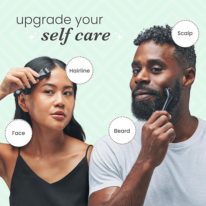 Sdara Skincare Derma Roller Microneedling Roller for Face, Beard, Hair - Includes Free Storage Case, for Men and Women