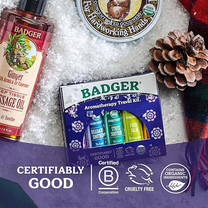 Badger Ginger Massage Oil, 100% Organic Massage Oil, w/Arnica Oil & Cayenne for Warming Soothing Deep Tissue Sore Muscle Relief, 4 fl oz Glass Bottle
