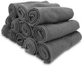 Arkwright Bleach Resistant Salon Towels 12 Pack - 100% Cotton Hair Towels, Soft, Absorbent, Quick Dry Spa & Barber Towels for Hair Stylist, Nail Salon & Esthetician, 16 x 28, Charcoal