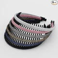 JOBAND Multicolor Stylish Teeth Comb Hair Hoop Hairband Headband Soft Comfy Non-slip Hair Accessories for Women/Girl(6 color)