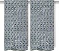 Ridhi Block Print Basil Green Cotton Spa/Beach Towel 27"x54" Set of 2 Handmade Bath Towel, Quick Dry Turkish Style Bath, Soft Absorbent Luxury Towel for Home, Gym & Spa, Boho Bathroom Décor