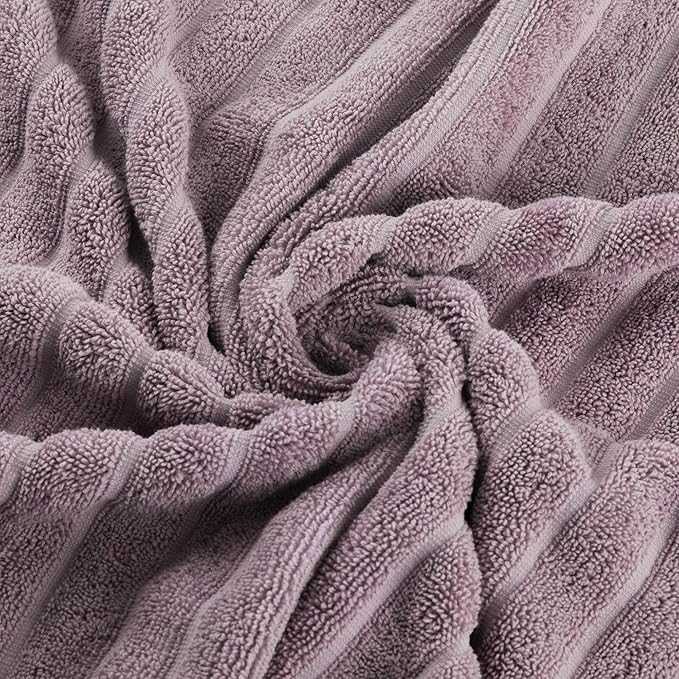 Classic Turkish Towels CTT - Luxury 3 Piece Jumbo Bath Sheets, 100% Turkish Cotton, Absorbent & Ultra Comfy Bath Towel Sheets for Hotels & Spa | 40"x65" (Mauve)