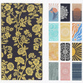 FESHKA Sand Proof Turkish Beach Towel – Oversized, Quick Dry & Lightweight Travel Towel - 100% Organic Cotton Beach Blanket - Perfect for Bath, Pool & Picnic | Gardenia (Yellow/Black)