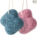 Bath Sponge for Shower Exfoliating, 2Pcs Sponges for Body Wash Bathing, Soft Loofah Sponge Bath Foam for Gentle Deep Cleansing & Delicate Dry Skin