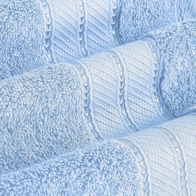Modern Threads 4-Pack SpunLoft Bath Sheet Blue 35x66