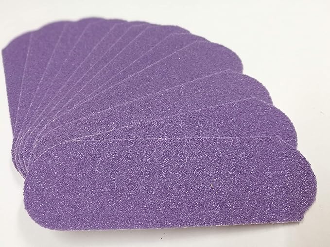 60 GRIT Stainless Steel Pedicure File Refill Pads, 60 Count (60 GRIT Purple)