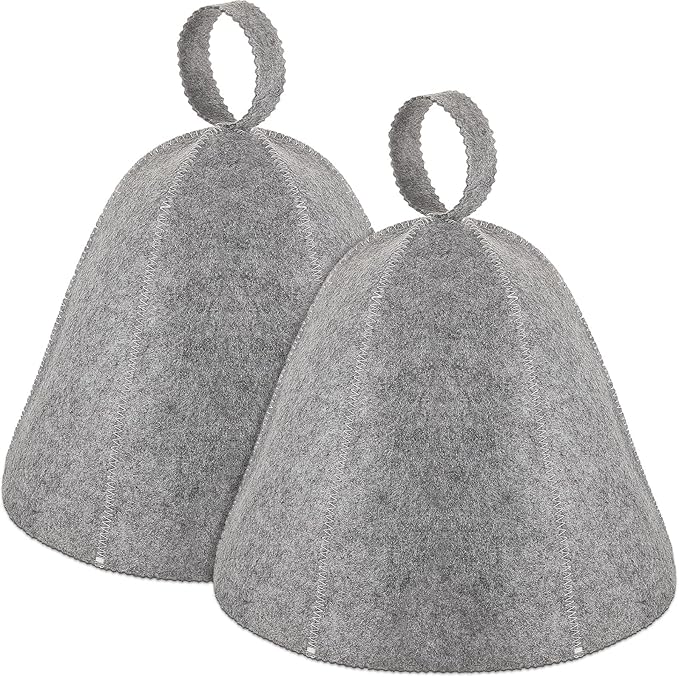 JaGely Sauna Hat for Men Women Sauna Hat Vaporarium Cap Russian Banya Cap for Bath House Accessories